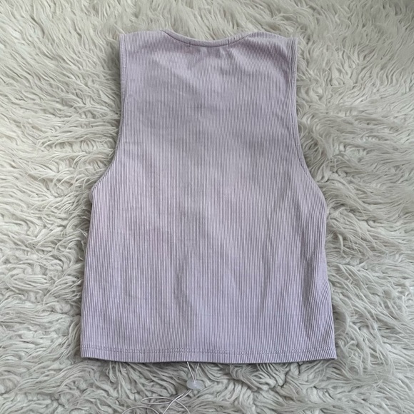 Joah Brown Lace Up Tank - Picture 3 of 4